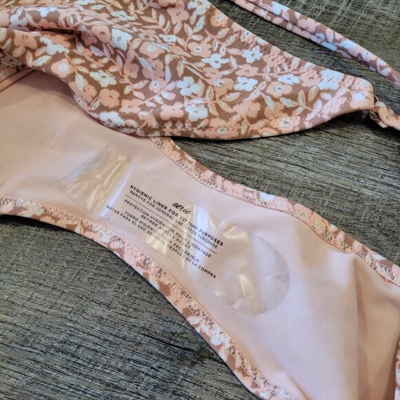 NWT AERIE | Side Tie Cheeky String Floral Bikini Swim Bottom | Sz. XXL - Picture 5 of 5